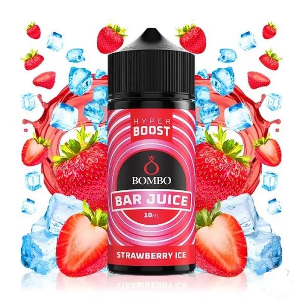 Strawberry ice longfill bombo bar juice hyper boost