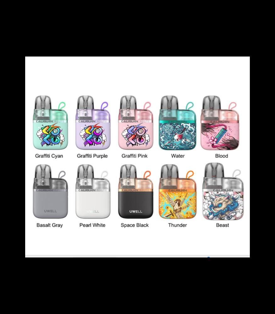 Caliburn G3 Lite koko Pod Kit, uwell
