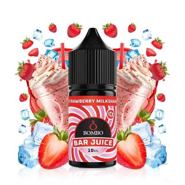 strawberry milkshake Ice  salt 10ml - Bar Juice by Bombo