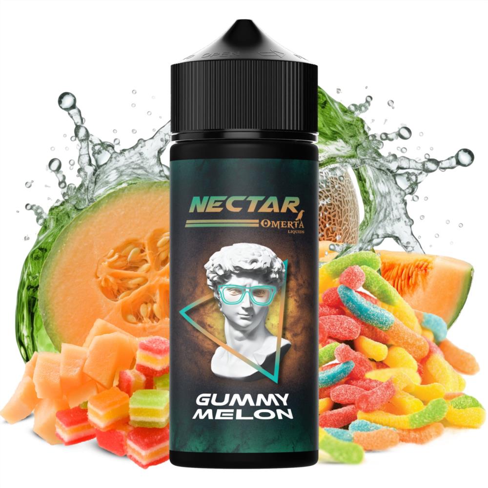Gummy melon nectar longfill omerta 30 ml